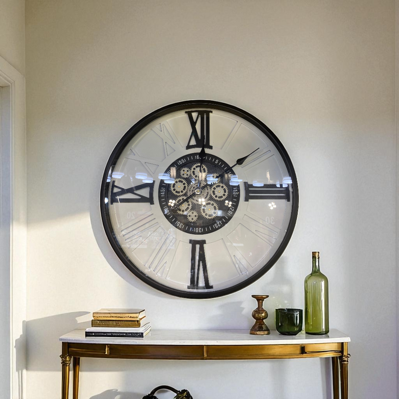 Monarch Roman Gear Wall Clock