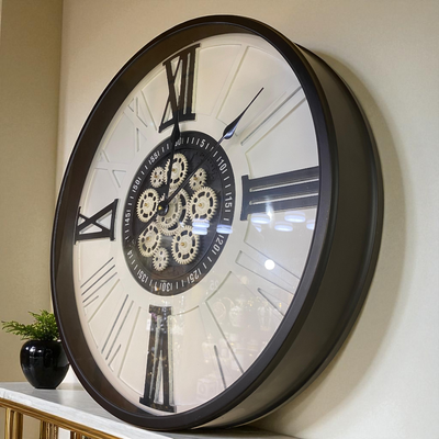 Monarch Roman Gear Wall Clock