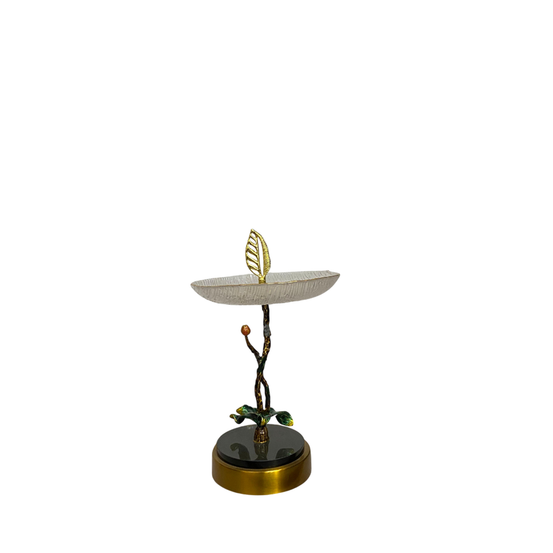 Aurora Leaf Glass Display Stand