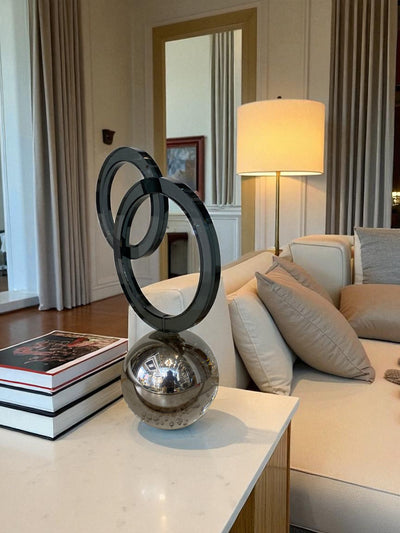 Eclipse Harmony Modern Crystal Sculpture