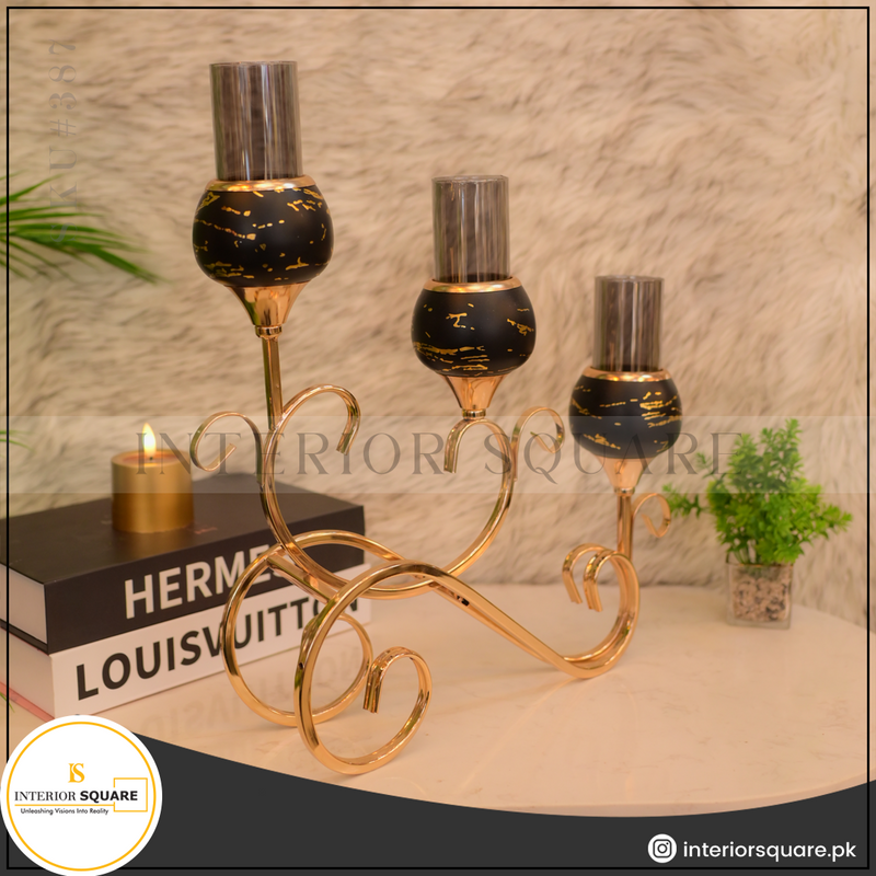 3in1 Metallic Candle Holder
