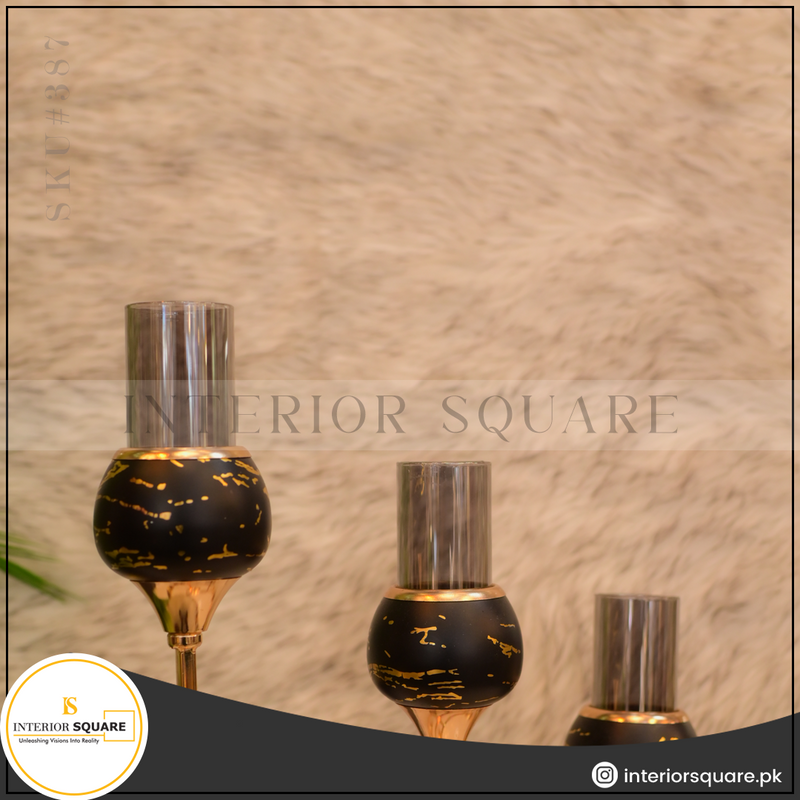 3in1 Metallic Candle Holder