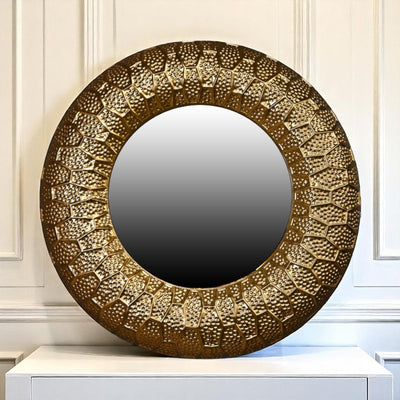 Gold Metal Glow Mirror