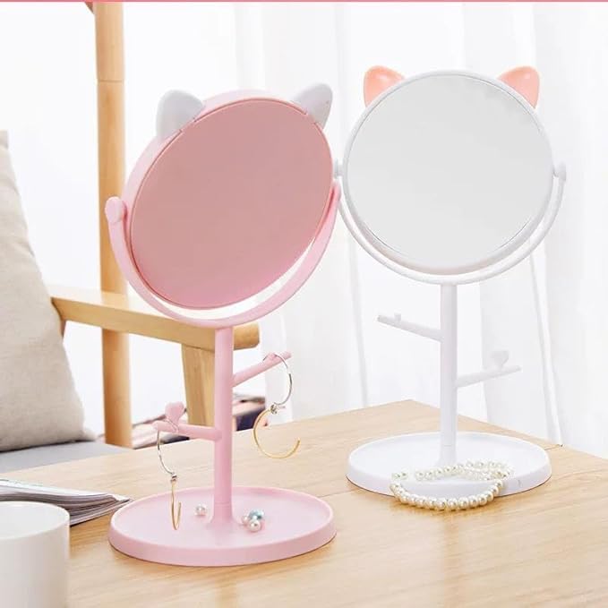 Mini Cat-Ear Pedestal Mirror