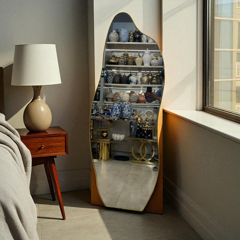Serpentine Wave Mirror Full-Length Mirror