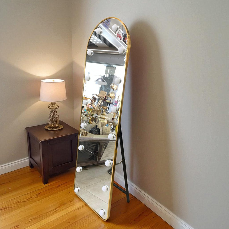 Aurora Hollywood Aluminium Arch Mirror – Full Length LED Vanity Mirror