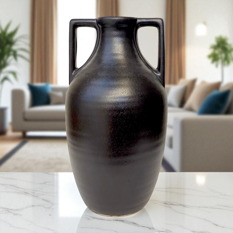 Obsidian Luxe Ceramic Vase