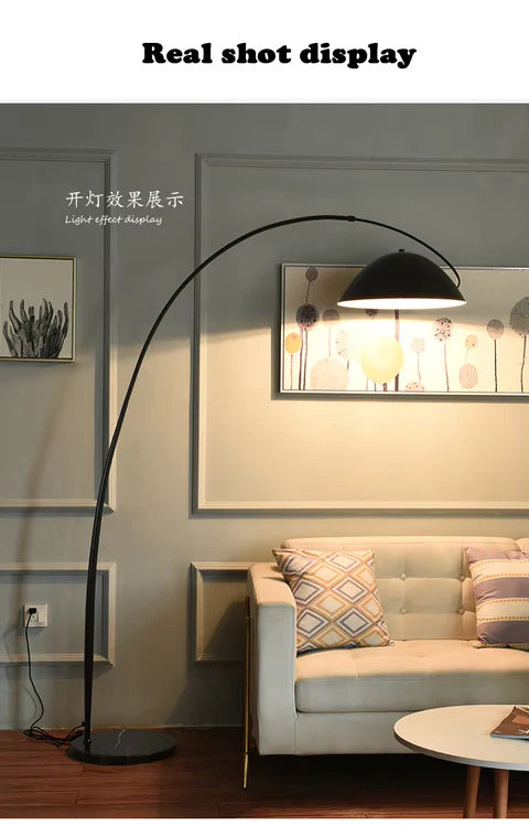 Midnight reverse Arc Floor Lamp