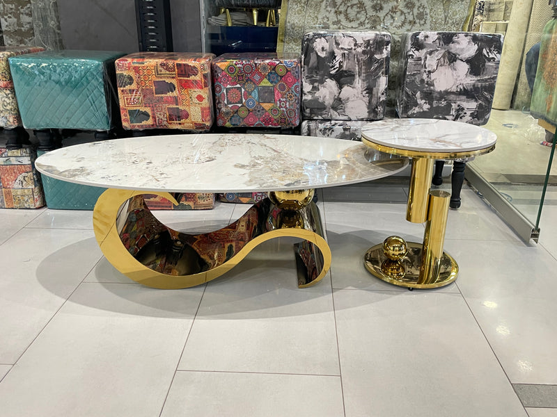 Imported Wave Luxe Centre and Coffee Table