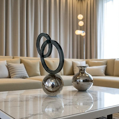 Eclipse Harmony Modern Crystal Sculpture