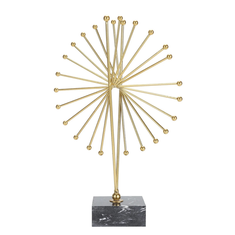 Golden Starburst Sculpture