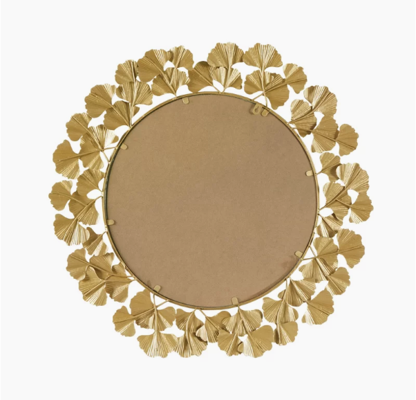 Golden Leaf Harmony Wall Mirror