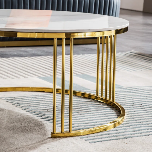 Imported Aurora Dual Nesting Table Set