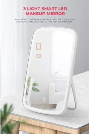 Modern Rectangular LED Table Mirror