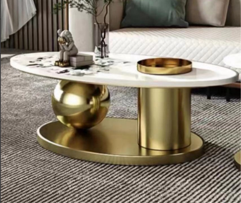 Imported SS Opulent Orbit Centre + Side Table