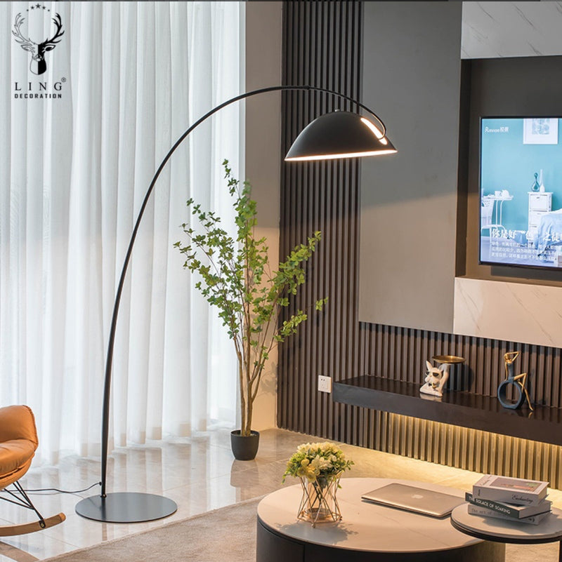 Midnight reverse Arc Floor Lamp