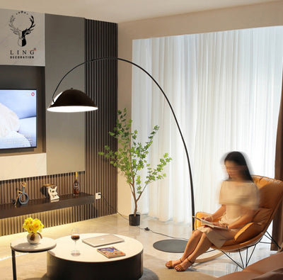 Midnight reverse Arc Floor Lamp