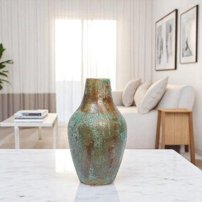 Verdigris Echo Ceramic Vases