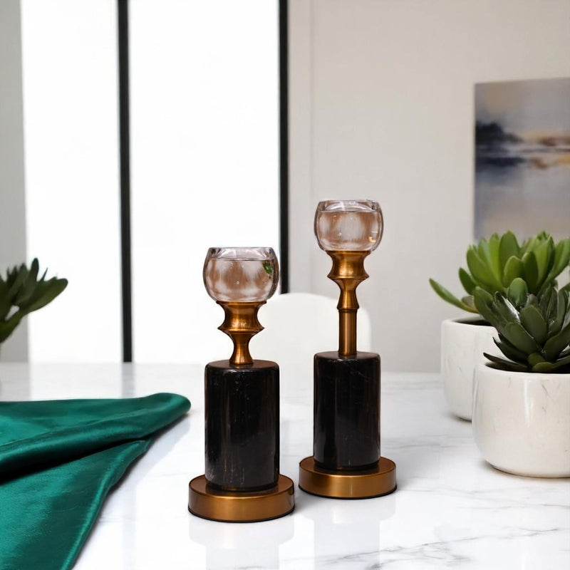 Timeless Brass Candle Stands