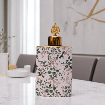 Luxe Leaf-textured Table Jar