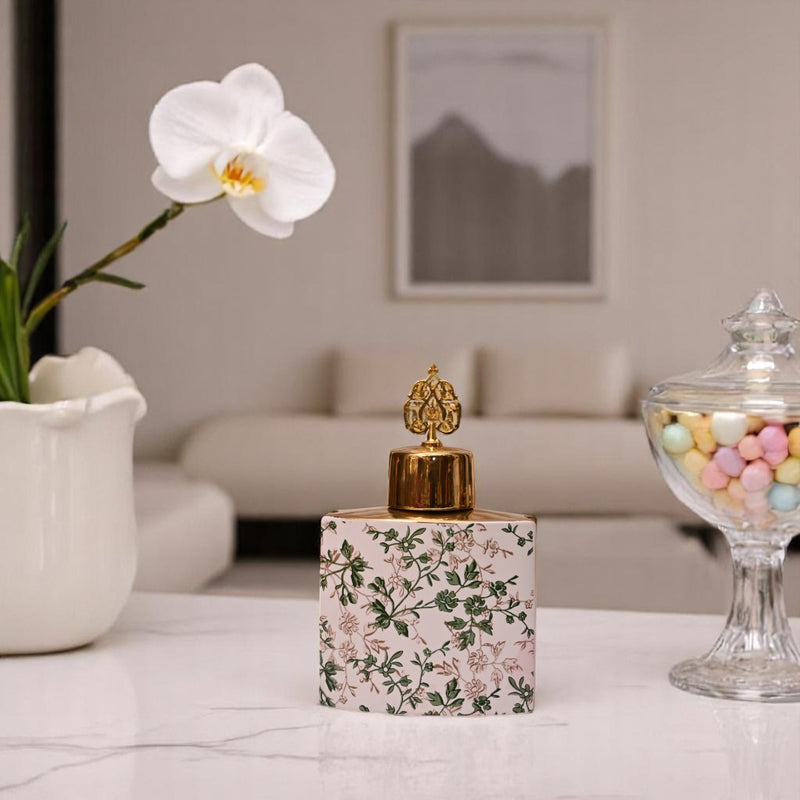 Luxe Leaf-textured Table Jar