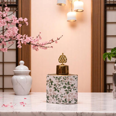 Luxe Leaf-textured Table Jar