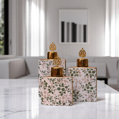 Luxe Leaf-textured Table Jar