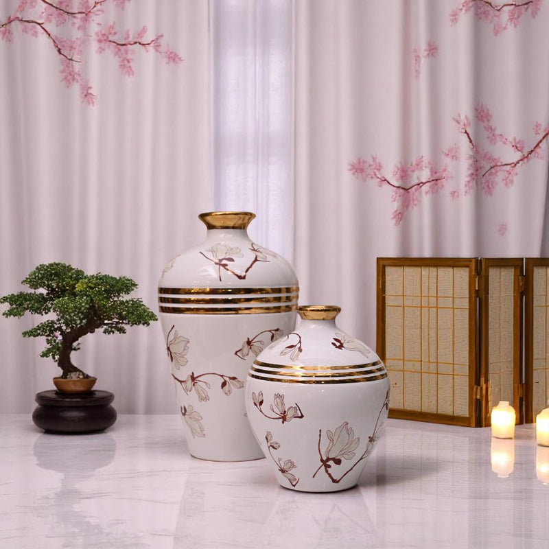 Aurora Blanc Ceramic Vase