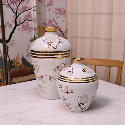 Aurora Blanc Ceramic Vase