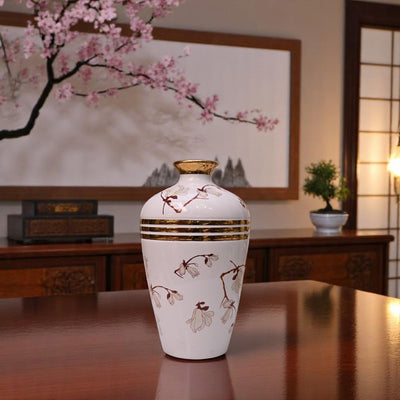 Aurora Blanc Ceramic Vase