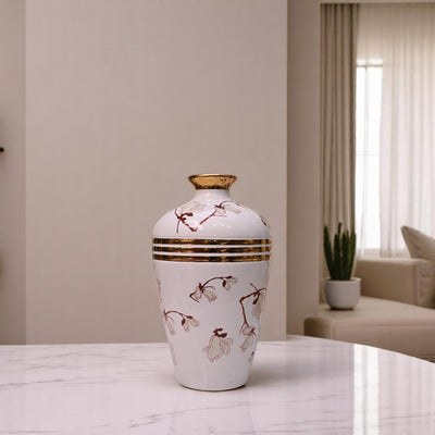 Aurora Blanc Ceramic Vase