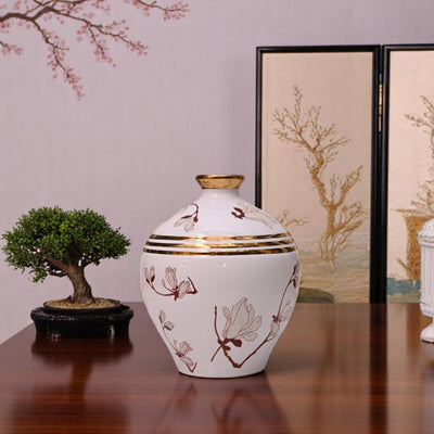 Aurora Blanc Ceramic Vase