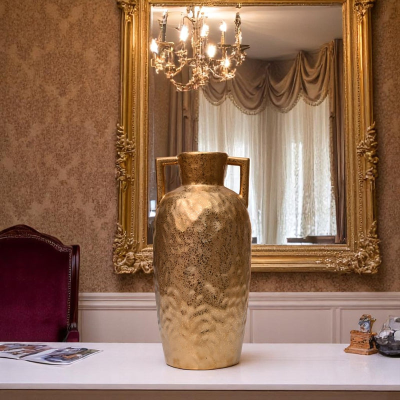 Golden Porcelain Vases Set