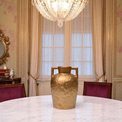 Golden Porcelain Vases Set