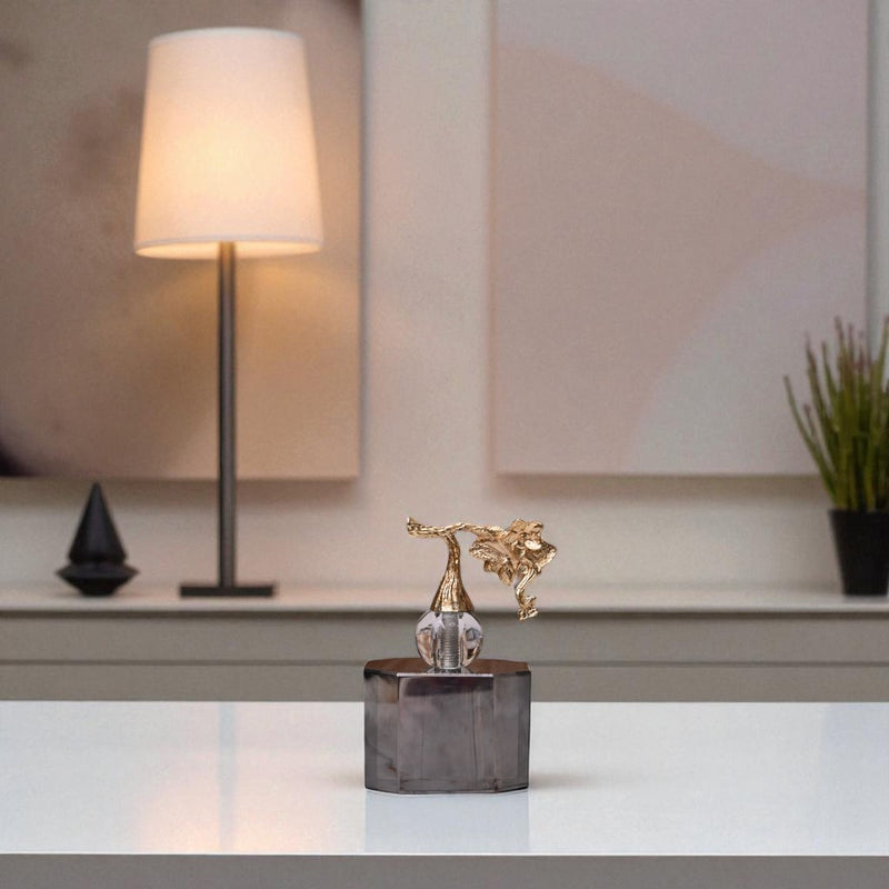 Black Crystal Table Ornament