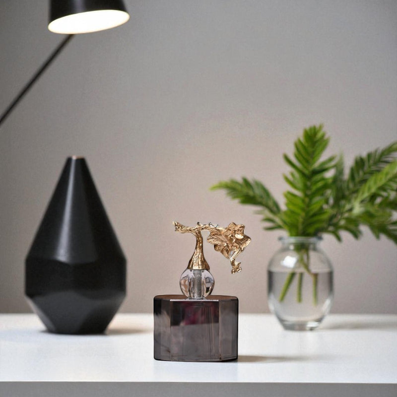 Black Crystal Table Ornament