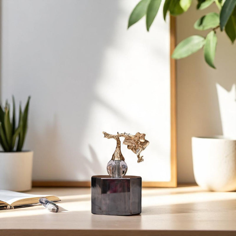 Black Crystal Table Ornament