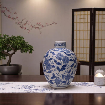 Iznik Blue Bone-China Vases