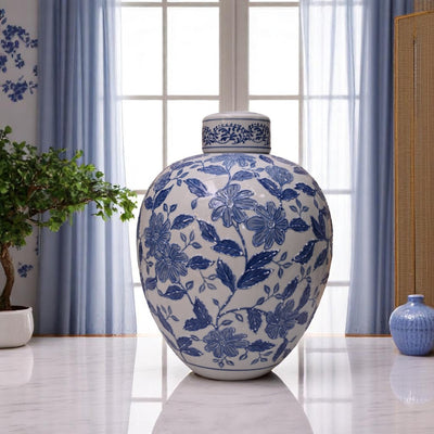 Iznik Blue Bone-China Vases