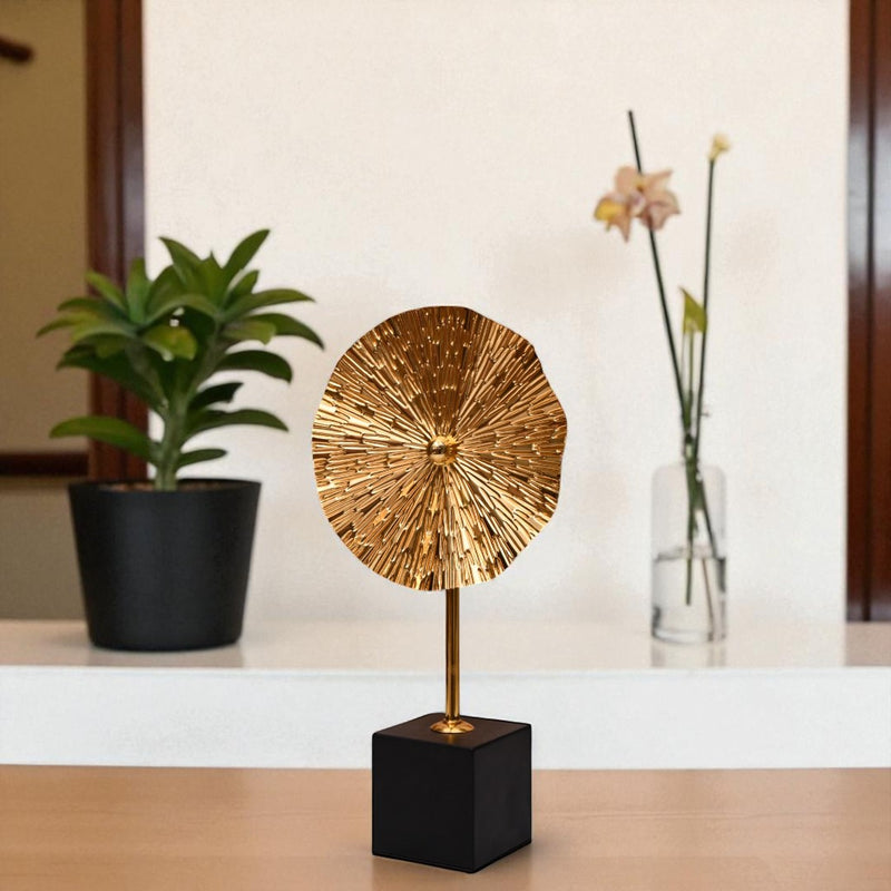 Metallic Fan Ornament