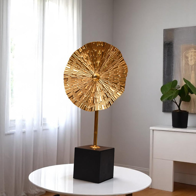 Metallic Fan Ornament