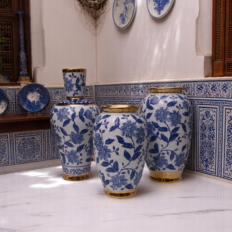 Ocean Breeze Ceramic Vases