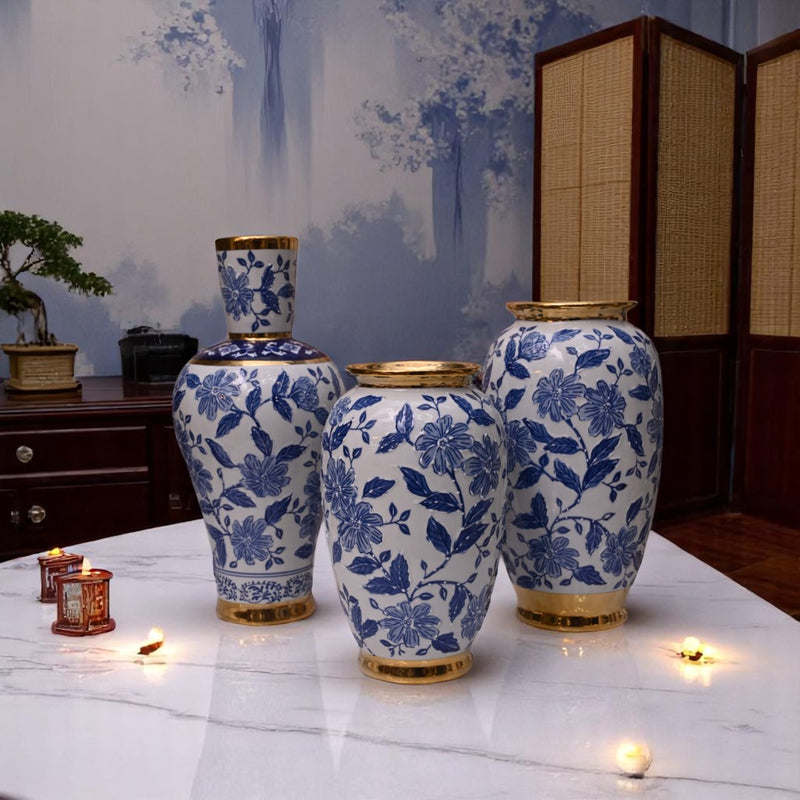 Ocean Breeze Ceramic Vases