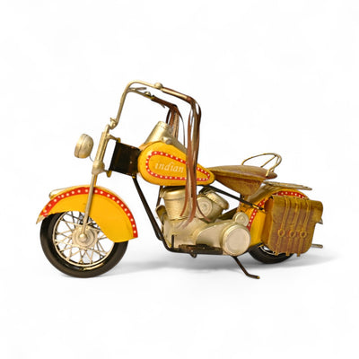 Retro Metallic Harley Bike Decor