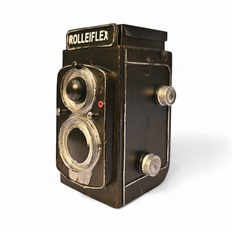 Vintage Metallic Rolleiflex Camera Model