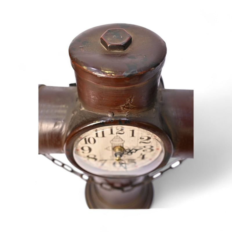 The Metallic Cross Time Sentinel – Table Clock