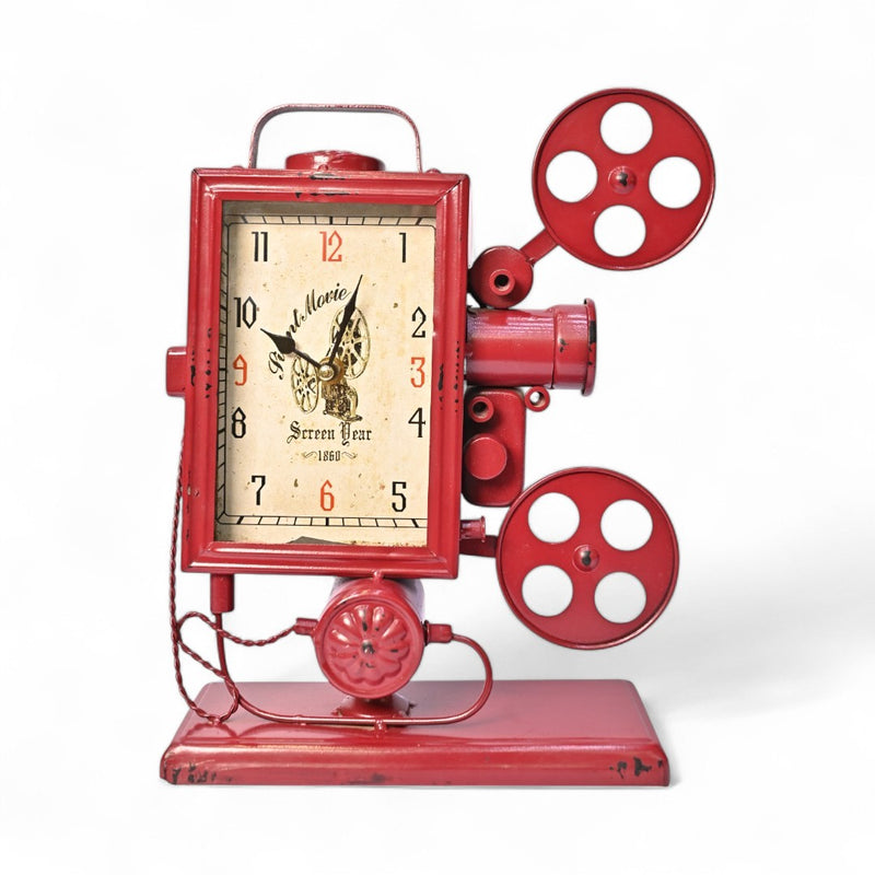 Cine Time Classic – Metallic Table Clock