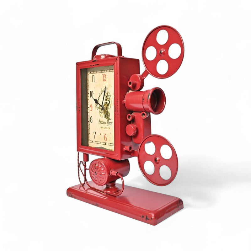 Cine Time Classic – Metallic Table Clock