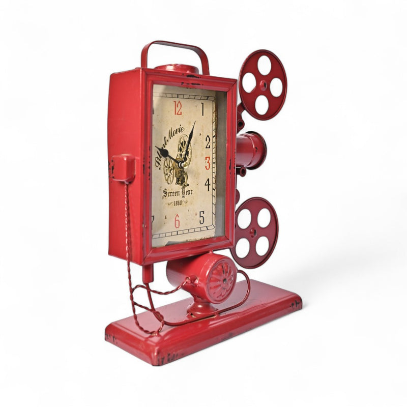 Cine Time Classic – Metallic Table Clock