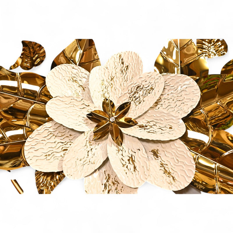 brass Golden Bloom Embrace